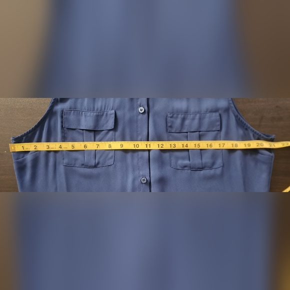 Large Blue Soho Blouse - Picture 5 of 8